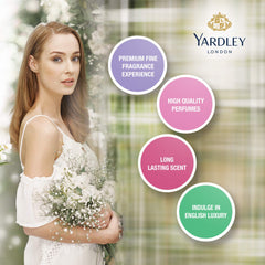 YARDLEY English Lavender Perfumed Gift Set, Floral Aromatic Freshness, Relaxing And Calming Scent, Eau De Toilette 125 ml + Body Spray 150 ml