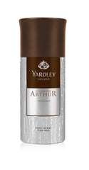 Yardley Arthur Body Spray For Men, Classic Aromatic Refreshing Scent, Formal Fragrance, 150 Ml