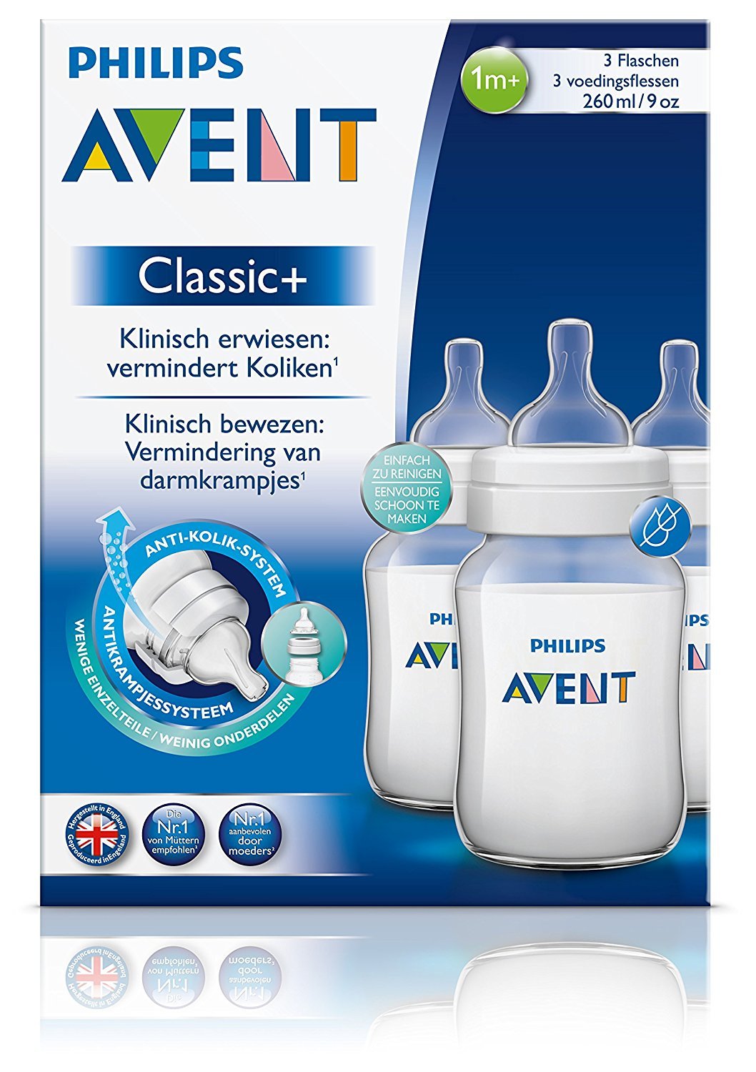 Avent Philips 125ml Classic Plus Feeding Bottle (Twin Pack)