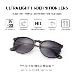 SUNGAIT Vintage Round Sunglasses for Women Men Classic Retro Designer Style