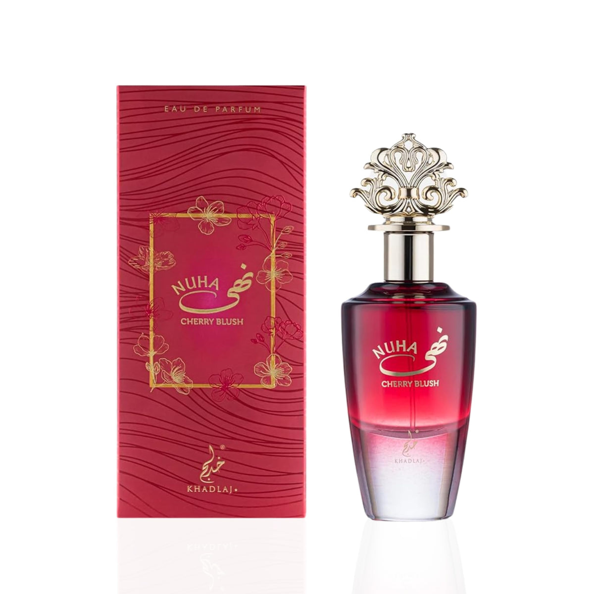 KHADLAJ PERFUMES Nuha Cherry Blush Eau de Parfum, Luxury Fragrance For Women - 100ml