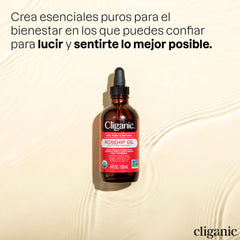Cliganic Organic Rosehip Seed Oil for Face, 100% Pure | Natural Cold Pressed Unrefined Non-GMO 8 fl.oz/240ml
