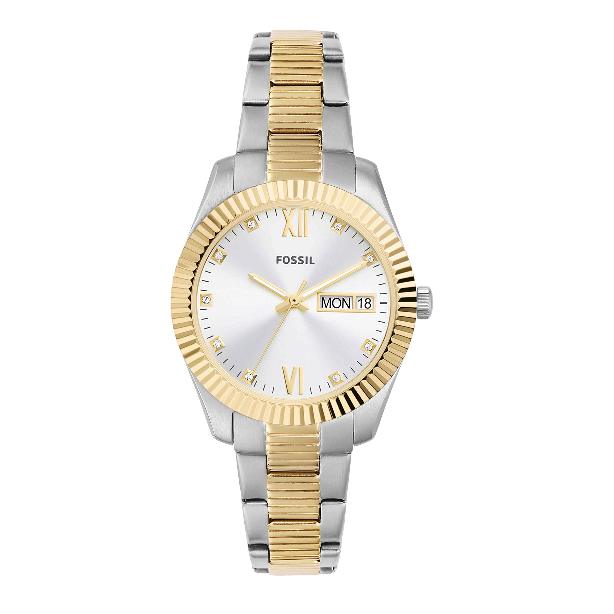 Fossil Scarlette Two Tone Watch ES5198