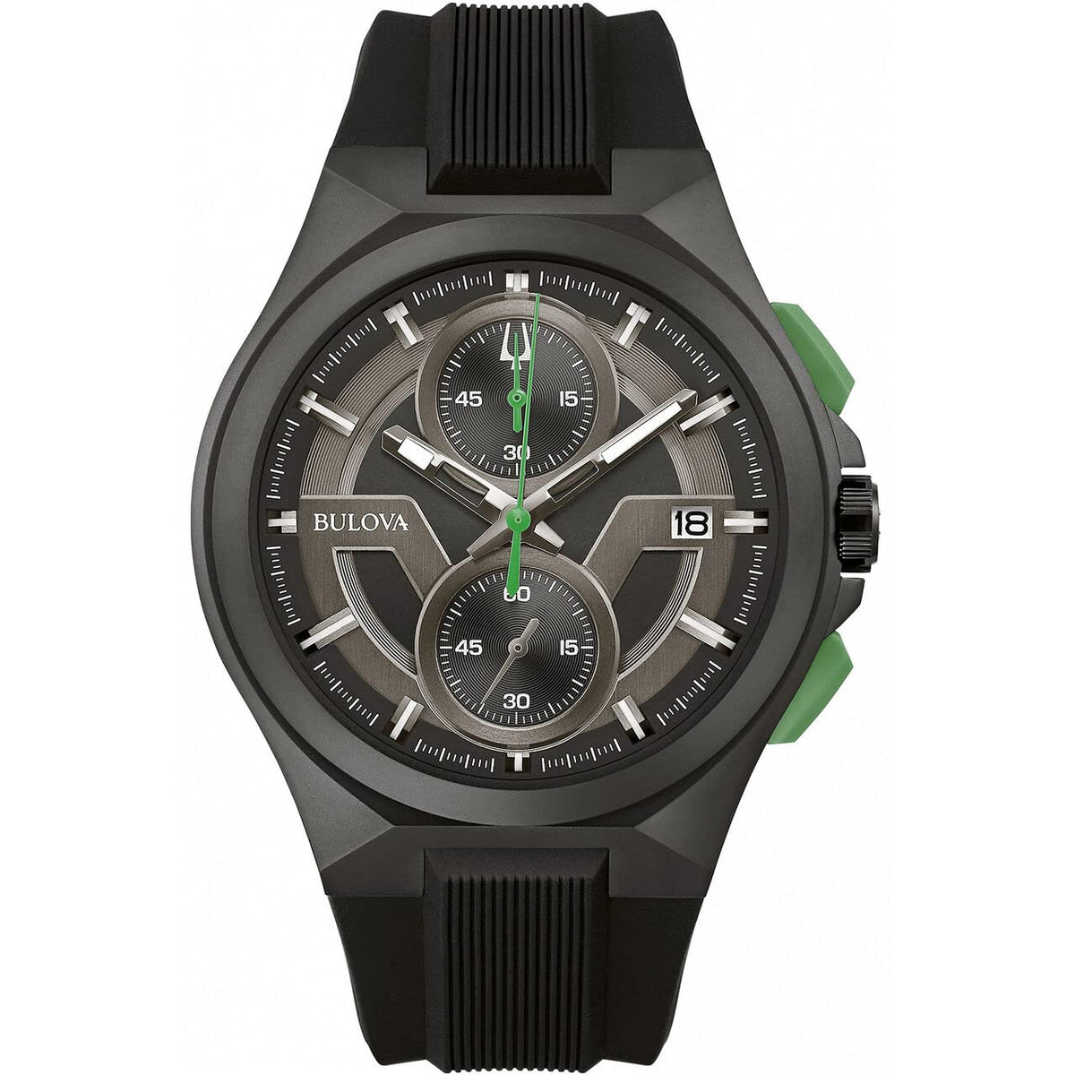 Bulova Men's Maquina Quartz Watch - Black