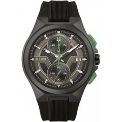 Bulova Men's Maquina Quartz Watch - Black