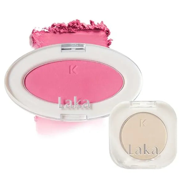 Laka Cheek & Eye Duo Love Silk Blush #703 Icon & Mono Eyeshadow #908 Vanilla