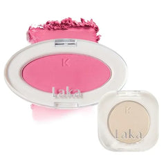 Laka Cheek & Eye Duo Love Silk Blush #703 Icon & Mono Eyeshadow #908 Vanilla