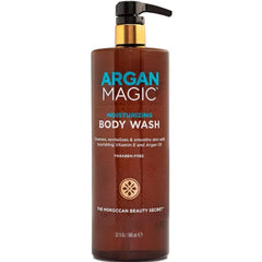 Argan Magic Cleansing Body Wash Gently Cleanses, Revitalizes & Smooths Skin Enriched with Argan Oil, Sweet Almond Oil & Vitamin E Paraben Free