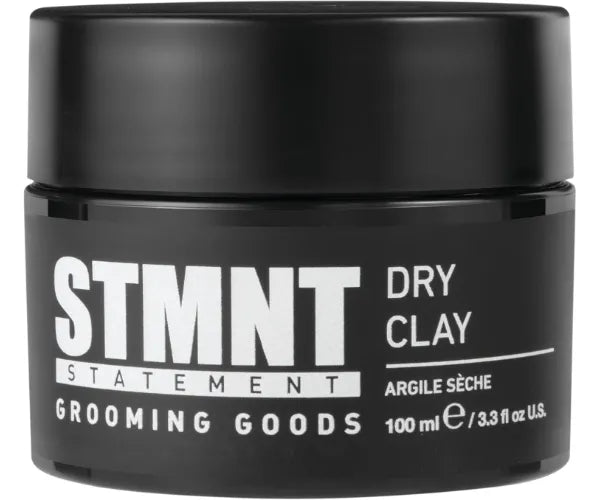 STMNT Grooming Goods Dry Clay Extra Matte Finish | Super Strong Control | Easy to Wash Out, 3.38 Ounce (Pack of 1)