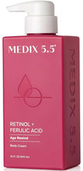 Medix 5.5 Retinol Cream With Ferulic Acid Anti Sagging Treatment Targets Crepey Wrinkles And Sun Damaged Skin Anti Aging Cream Infused With Black Tea Aloe Vera And Chamomile 15 Ounce Multi