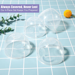 PEUTIER 4pcs Replacement of Caps for Baby Bottles for Philips Avent Natural Bottles 4oz and 9oz, BPA Free Dome Caps for Baby Bottles, Dome Lids for Plastic and Glasses Baby Bottles