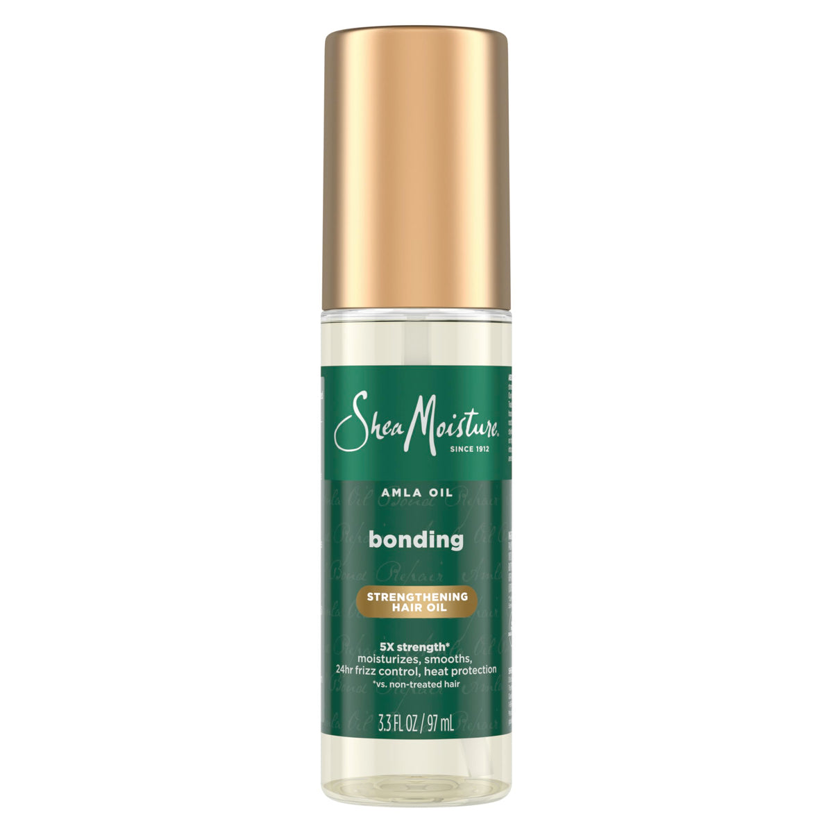 SheaMoisture Bonding Oil Amla Oil to Protect, Strengthen and Smooth Hair with Amla Oil and Fair-Trade Shea Butter with 5X Strength and 24-Hour Frizz & Humidity Control 3.3fl oz