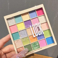 Grospe 25 Color Rainbow Eyeshadow Palette - Matte & Shimmer Makeup Palette, Professional Bright Eyeshadow Palette