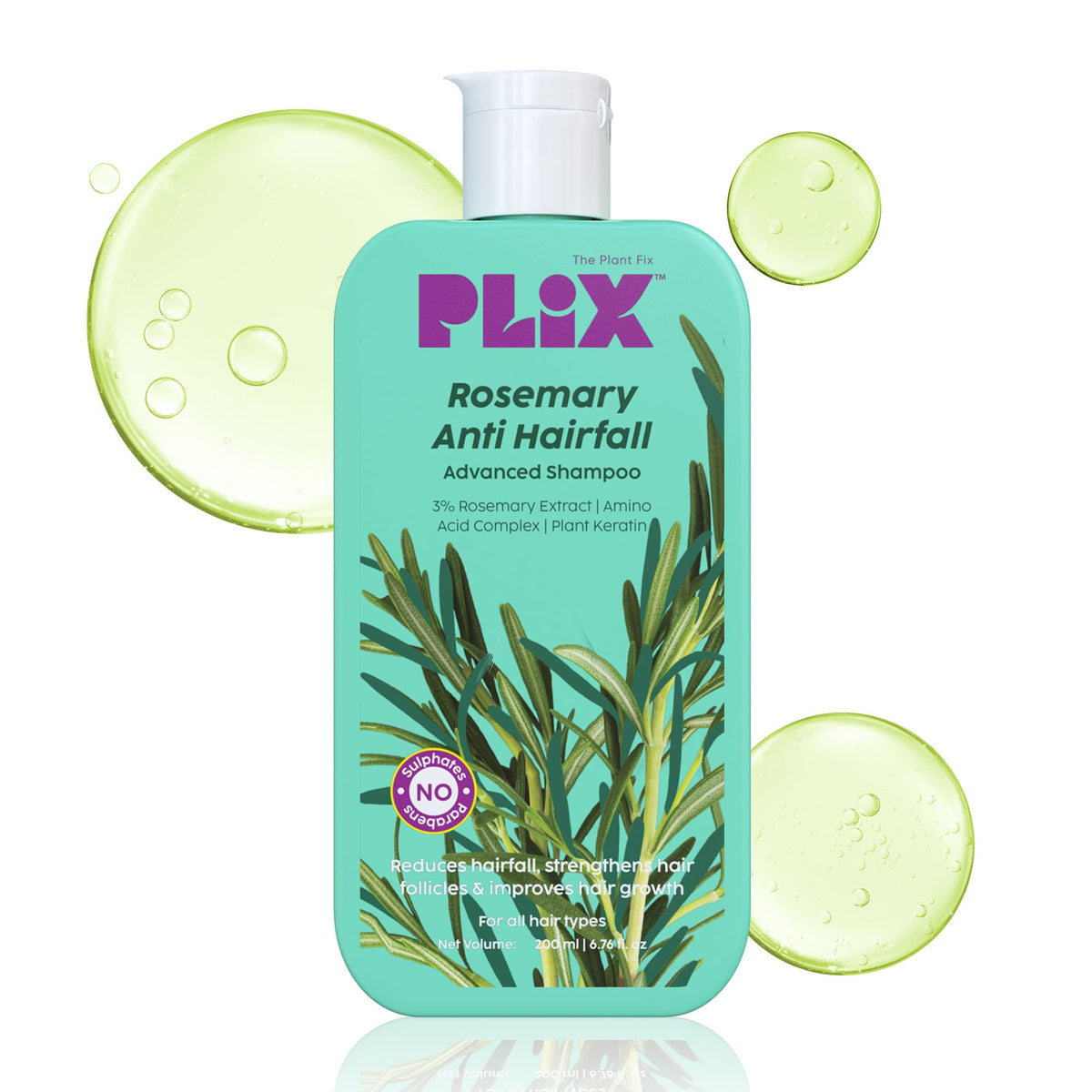 PLIX Rosemary Anti Hairfall Advanced Shampoo (200ml)