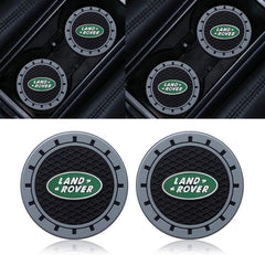 for Land Rover Car Cup Holder Coaster,Cup Holder Insert Coaster for Land Rover LR2 LR3 LR4 Range Rover Sport Defender Discovery Sport LR4 Land Cruiser,Anti Slip Car Cup Coaster Car Accessories (Black)