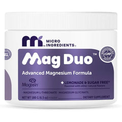 Micro Ingredients Mag Duo Magtein® Magnesium L-Threonate & Magnesium Glycinate Powder – Restful Sleep, Calm & Focus Support* – 2-in-1 Advanced Magnesium Formula – Sugar-Free Lemonade Flavor