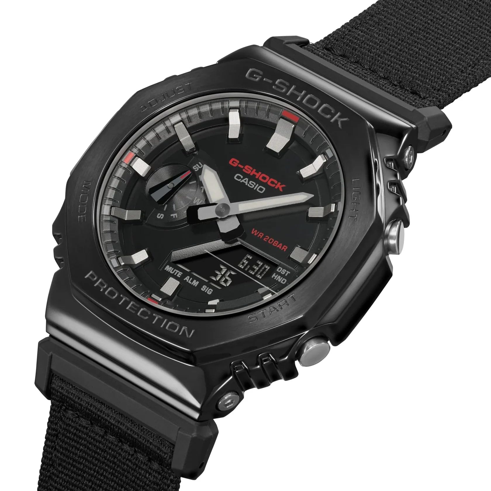 Casio G-Shock Analog-Digital World Time Watch - Black / Black Grey