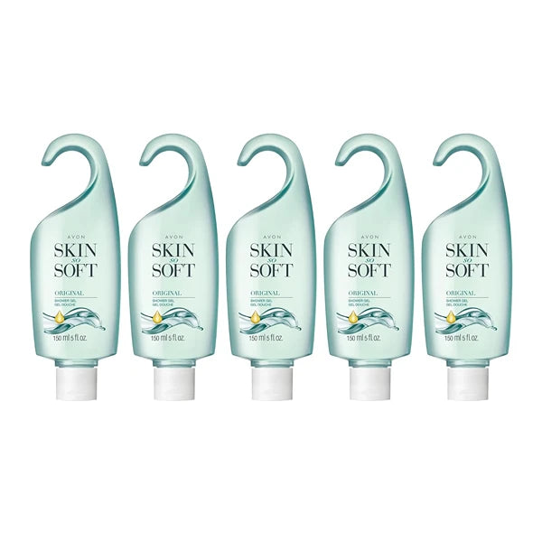 Avon Skin So Soft Original Shower Gel w/Jojoba Oil - 5 pack