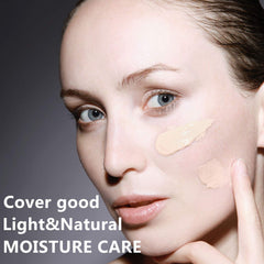 Mushroom Head Air Cushion CC Cream High Coverage Foundation Long Lasting Waterproof Brighten BB Moisturizing Medium Concealer For Oily Skin Hides Face Pores ,with Makeup Sponge