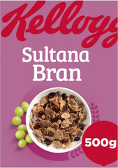 Kellogg's Sultana Bran With Raisins, 500g | Multigrain Nourishment, Source of Fiber, High Vitamin And Minerals Ideal For Healthy Breakfast