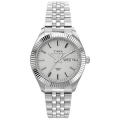 Timex Women's Waterbury Legacy Boyfriend 36mm Watch - Silver/White