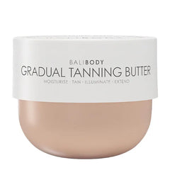 Bali Body Gradual Tanning Butter | Self Tanner Body Butter for a Natural, Streak-Free Self Tan | Buildable Glow | Sunless Tanner, Cruelty-Free, Non-Toxic (200 ml/6.76 fl oz)