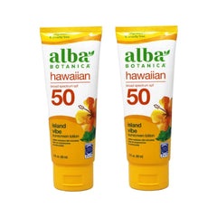 Alba Botanica Hawaiian Island Vibe Sunscreen SPF 50, 3 fl oz (Pack of 2)