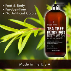 BOTANIC HEARTH Tea Tree Body Wash with British Rose Extract