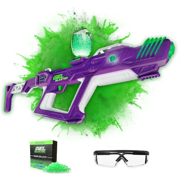 Gel Blaster Starfire XL - Glow-in-The-Dark Supersized Toy Gel Blasters with Water Based Beads - Semi, Full-Auto, Triple Burst Modes & Adjustable FPS - Outdoor Games & Toys - Ages 14+