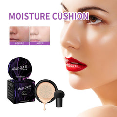 CC Cream Mushroom Head,Mushroom Head Air Cushion CC Cream - Long Lasting Moisturizing Brightening Foundation Concealer