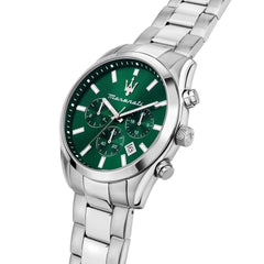 Maserati Men's Watch, Analog, Quartz, Multifunction, Steel Strap, Attrazione Collection - R8853151017, Silver
