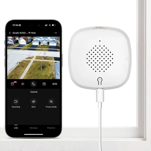 Girafit W150 2K Wi-Fi Window Security Camera (GRF-W150W) - White