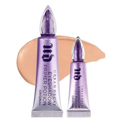 URBAN DECAY Eyeshadow Primer Potion Set Nude Eye Primer for Crease Free Eyeshadow & Makeup Looks Lasts All Day Great for Oily Lids 0.33 Fl. Oz + 0.16 Fl. Oz