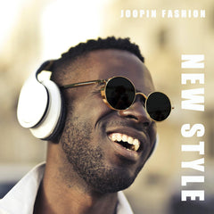 Joopin Steampunk Round Sunglasses - Metal Frame, 100% UV Protection (B02-Gold Black)