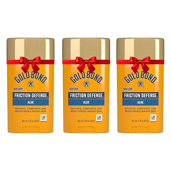 Gold Bond Friction Defense Anti Chafing Stick, With Aloe to Soothe, Comfort & Moisturize Chafed Skin, 3 pack  1.75 oz