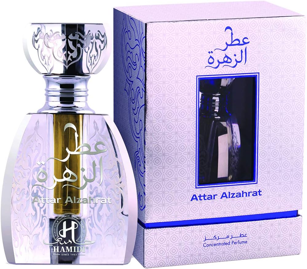 Attar Al-Zahrat for Unisex Pure Concentrated Oil, 12ml for Non Alcoholic Attar, by Hamidi from the House of Sterling