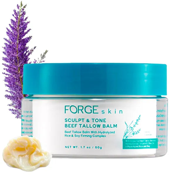 Forge Skin Original Sculpt & Tone Balm – Advanced Anti-Aging Cream with Beef Tallow & Honey Balm for Firming & Hydration - 50g