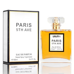 URBAN COLLECTION Paris 5th Avenue for Women Eau De Parfum - Top Notes of Aldehydes, Neroli, Ylang Ylang, Bergamot & Peach - Base Scents From Vetiver, Patchouli, Oakmoss, Sandalwood & Vanilla - Elegant 100ml Bottle