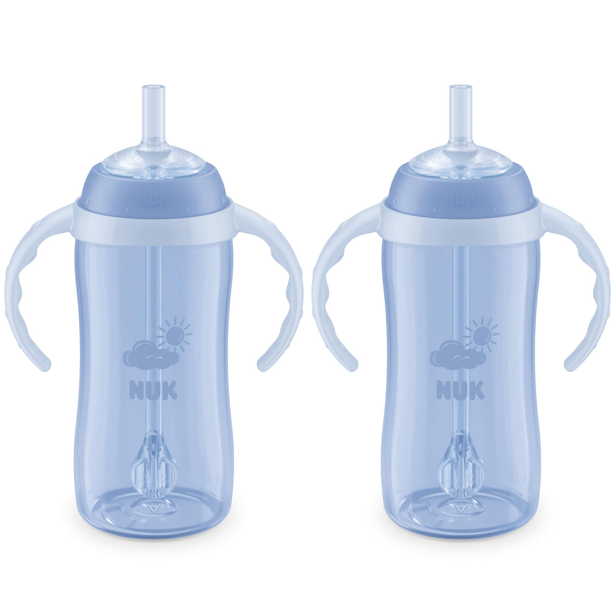 NUK Learner Straw Cup, 10 oz - Toddler Cup with Soft Straw for Easy Drinking, 8 Months and Up