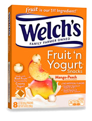 Welch’s fruit ‘n yogurt mango-peach fruit snacks 1 box of 8 (0.7oz) pouches