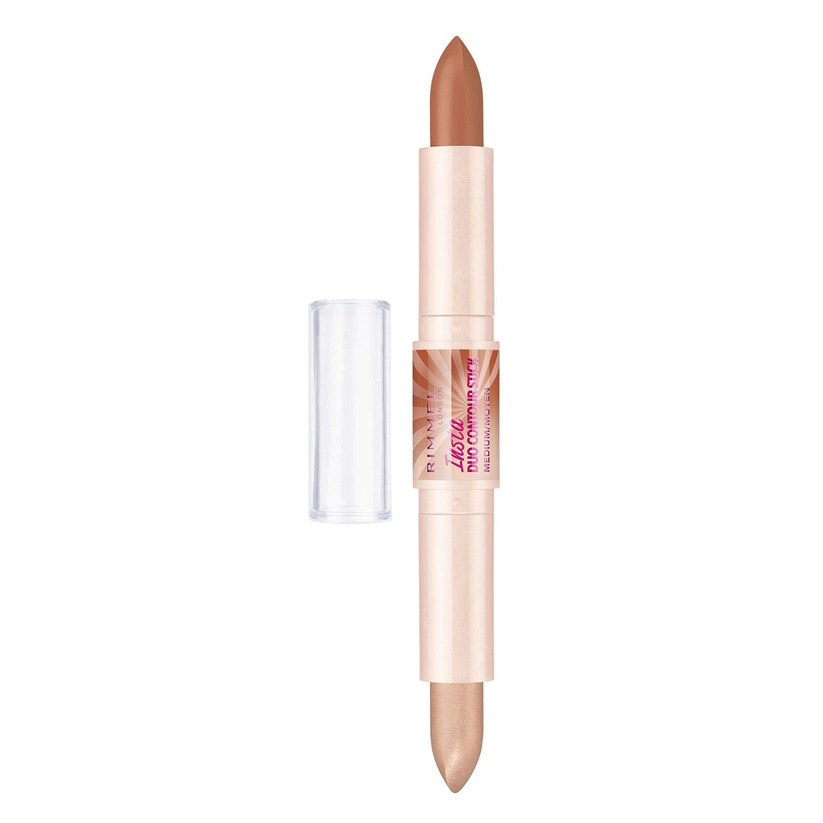 Rimmel London, Insta Duo Contour Stick, 2 x Net Wt. 0.14oz. 4g, Medium