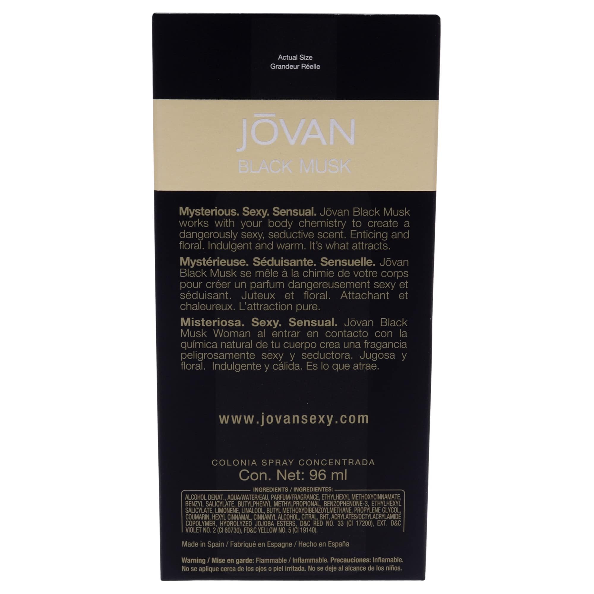 Jovan Black Musk Eau De Cologne for Women, 96 ml