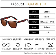Joopin Polarized Sunglasses Men Women, Classic Square Sun Glasses 100% UV Protection Driving Fishing