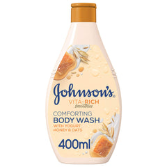 Johnson's Vita Rich Smoothies Yoghurt, Honey & Oats Comforting Shower Gel, 400ml