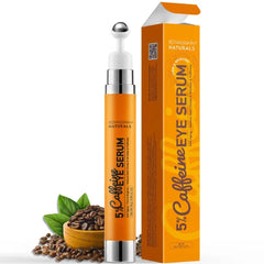 Enaskin Naturals Under Eye Serum for Dark Circles, Puffiness & Fine Lines – 5% Caffeine Eye Serum for Smoother, Refreshed-Looking Skin – 0.56 oz