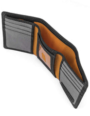 Timberland PRO mens Leather RFID Trifold Wallet With ID Window Wallet - Black/Bullard