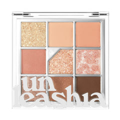 UNLEASHIA Glitterpedia Eye Palette |Eye Shadow|Eye Makeup|Point Makeup Vegan|Cosmetics|Korean Cosmetics|Daily|matte|glitter|shimmer|pearl|daily|party|sparkling (N°3 All of Coralpink)