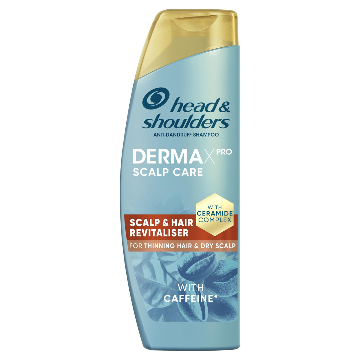 Head & Shoulders DermaXPro Revitaliser Anti Dandruff Shampoo 300ml with Caffeine and Ceramide Complex. Moisturises Dry Scalp & Thinning Hair and Helps Reinforce the Skin Barrier