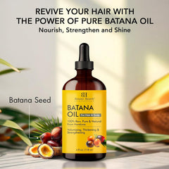 Botanic Hearth Raw Batana Oil for Hair Growth 118 ML| 100% Pure & Unrefined Oil from Honduras | For Thicker, Stronger Hair