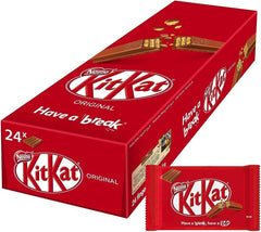 KitKat Nestle 4 Finger Milk Chocolate Wafer Bar 36.5 (24 Bars)